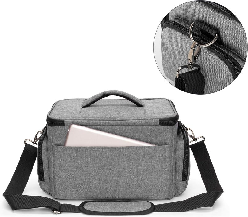 LUXJA Carrying Case Compatible with Cricut Joy and Easy Press Mini, Carrying Bag with Supplies Storage Sections, Gray - Image 5